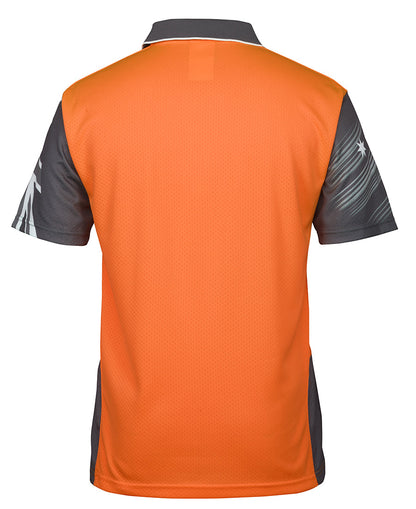 JB's Hi Vis Southern Cross Polo Short Sleeve (JBS6HSC)