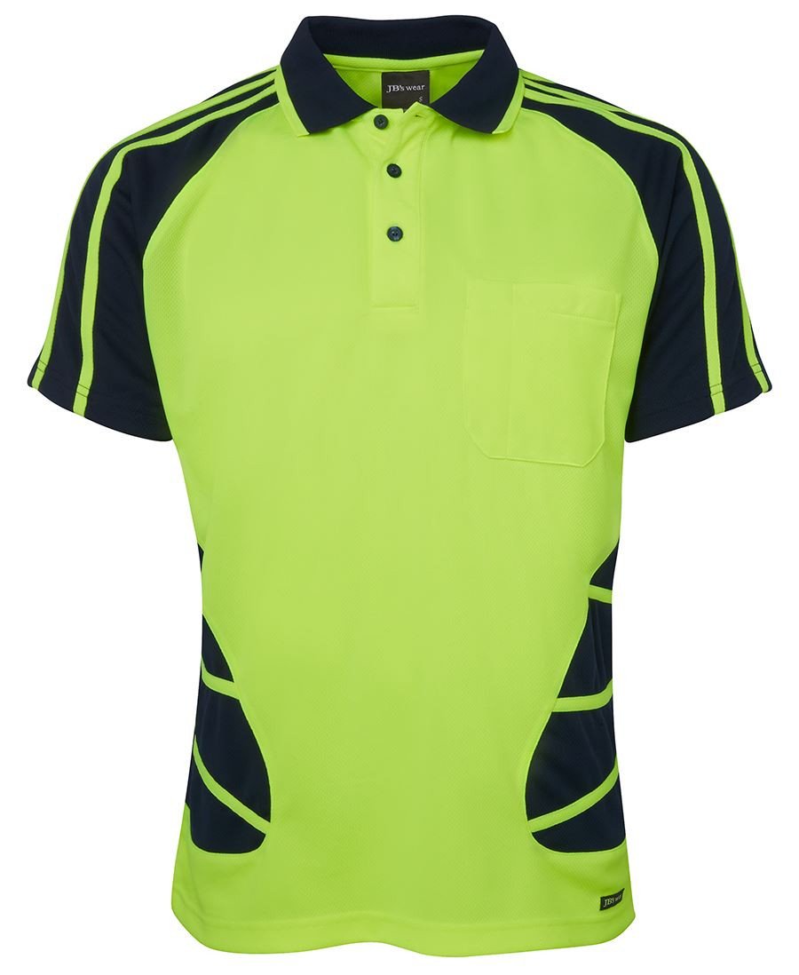 JB's Hi Vis Short Sleeve Spider Polo - Hi Vis Clothing - Best Buy Trade Supplies Direct to Trade