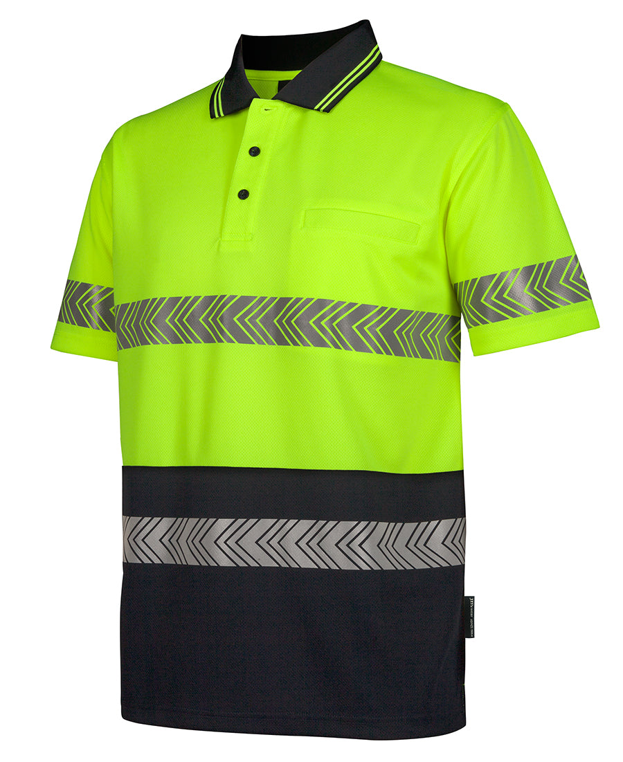 JB's Hi Vis Segmented Tape Polo Short Sleeve (JBS6HSST)