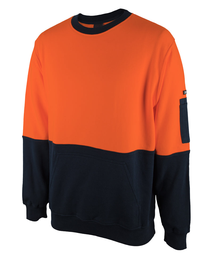 JB's Hi Vis 310G Cotton Crew Neck Fleece (JBS6HVCM)