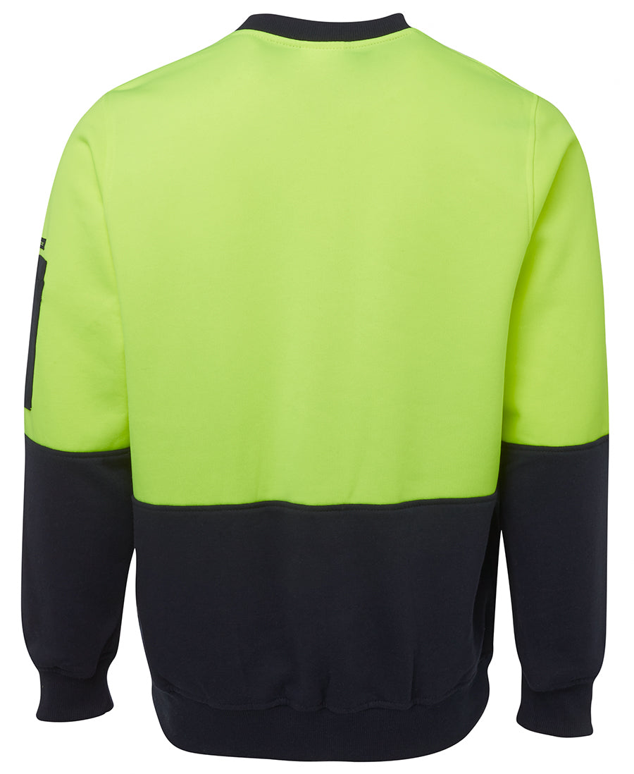 JB's Hi Vis Fleecy Crew (JBS6HVCN)