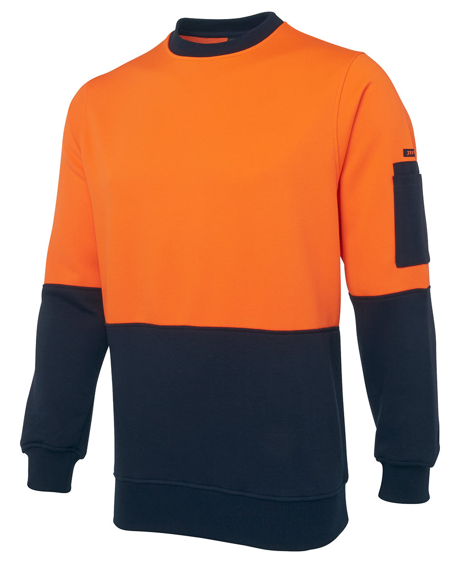 JB's Hi Vis Fleecy Crew (JBS6HVCN)