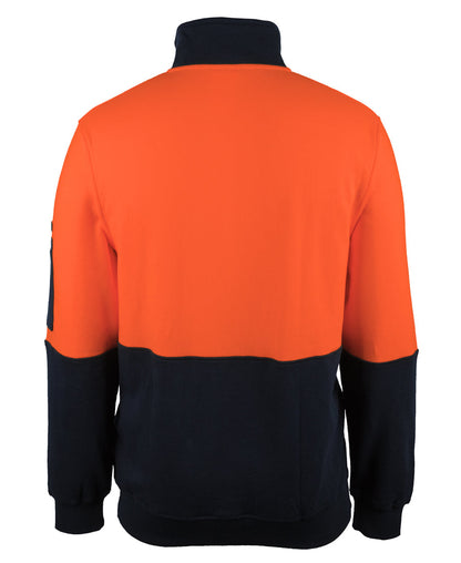 JB's Hi Vis 310G Cotton 1/2 Zip Fleece (JBS6HVFM)