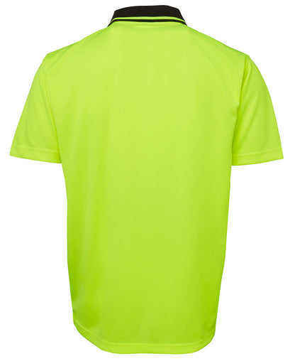 JB's Hi Vis Non Cuff Traditional Polo Short Sleeve (JBS6HVNC)