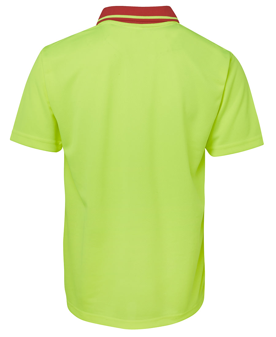 JB's Hi Vis Non Cuff Traditional Polo Short Sleeve (JBS6HVNC)