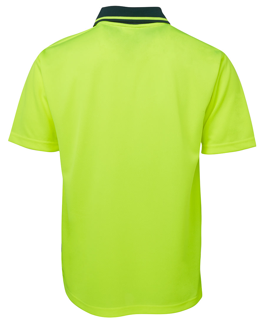JB's Hi Vis Non Cuff Traditional Polo Short Sleeve (JBS6HVNC)