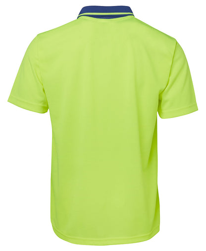 JB's Hi Vis Non Cuff Traditional Polo Short Sleeve (JBS6HVNC)