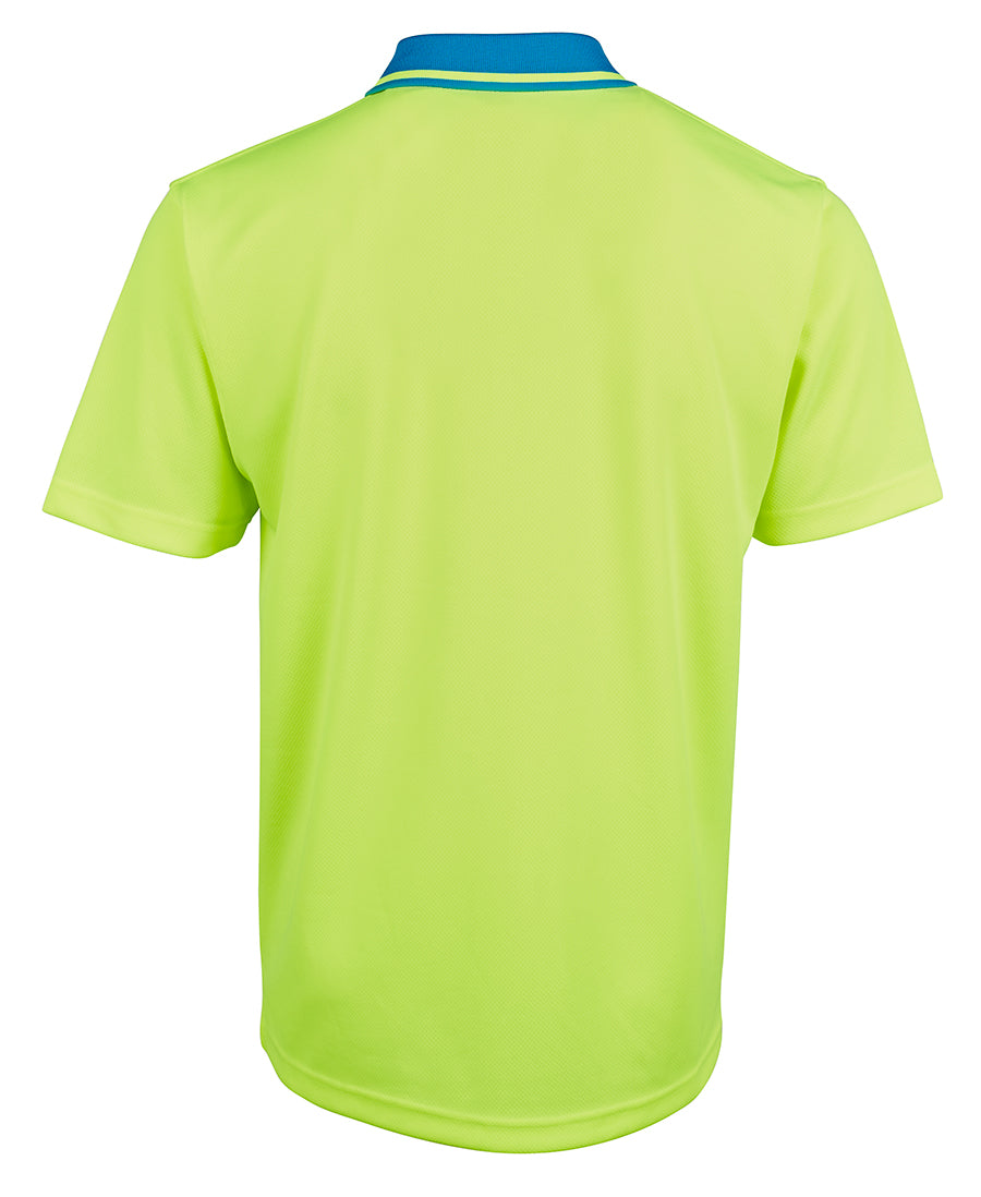 JB's Hi Vis Non Cuff Traditional Polo Short Sleeve (JBS6HVNC)