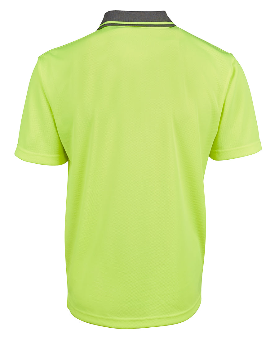 JB's Hi Vis Non Cuff Traditional Polo Short Sleeve (JBS6HVNC)