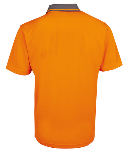 JB's Hi Vis Non Cuff Traditional Polo Short Sleeve (JBS6HVNC)