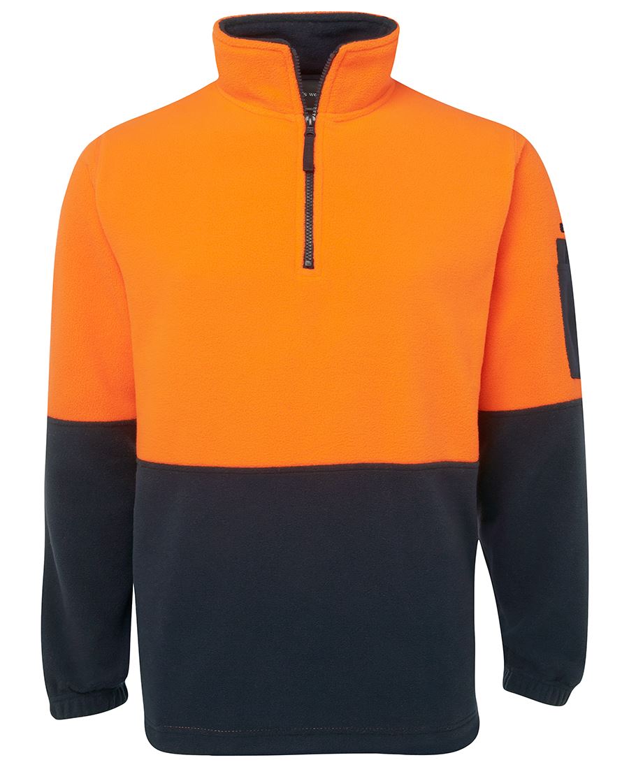 JB's Hi Vis 1/2 Zip Polar Fleece (JBS6HVPF)