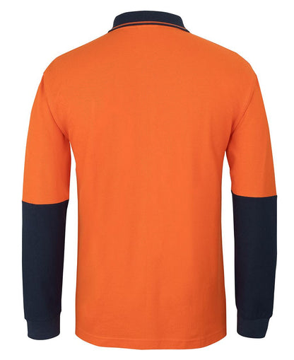 JB's Hi Vis Cotton Pique Traditional Polo Long Sleeve (JBS6HVQL)