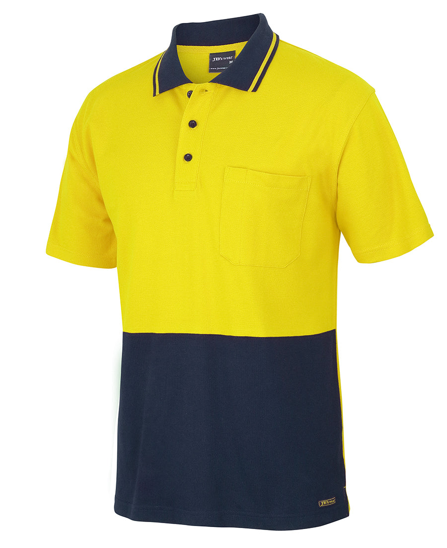 JB's Hi Vis Cotton Pique Traditional Polo Short Sleeve (JBS6HVQS)