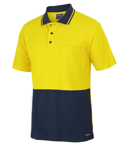 JB's Hi Vis Cotton Pique Traditional Polo Short Sleeve (JBS6HVQS)