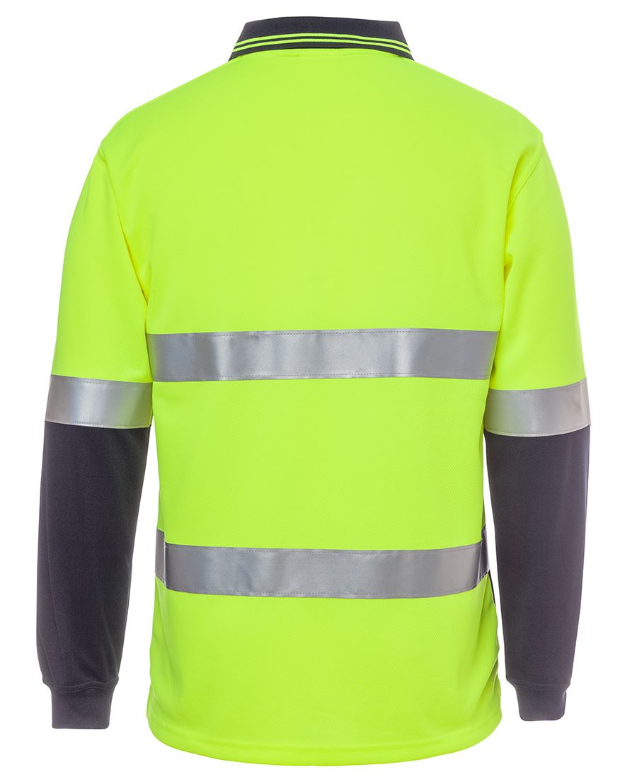 JB's Hi Vis (D+N) Traditional Polo Long Sleeve (JBS6HVSL)
