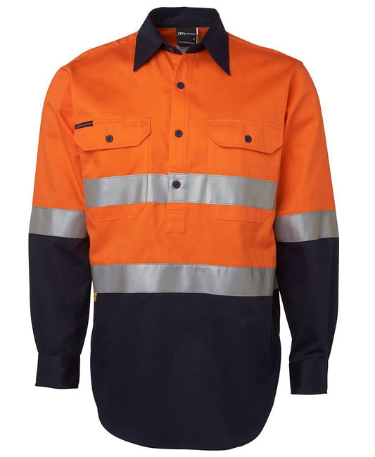 JB's Hi Vis (D+N) 190g Close Front Shirt Long Sleeve - hi vis clothing - Best Buy Trade Supplies Direct to Trade