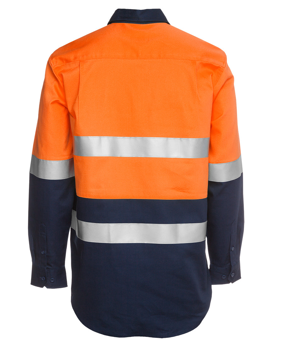 JB's Hi Vis (D+N) 190G Close Front Shirt Long Sleeve (JBS6HWCF)