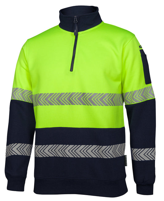 JB's Hi Vis (D+N) ½ Zip Segmented Tape Fleece (JBS6HZS)