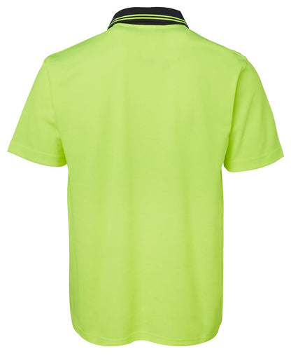 JB's Hi Vis Non Cuff Cotton Back Polo Short Sleeve (JBS6NCCS)
