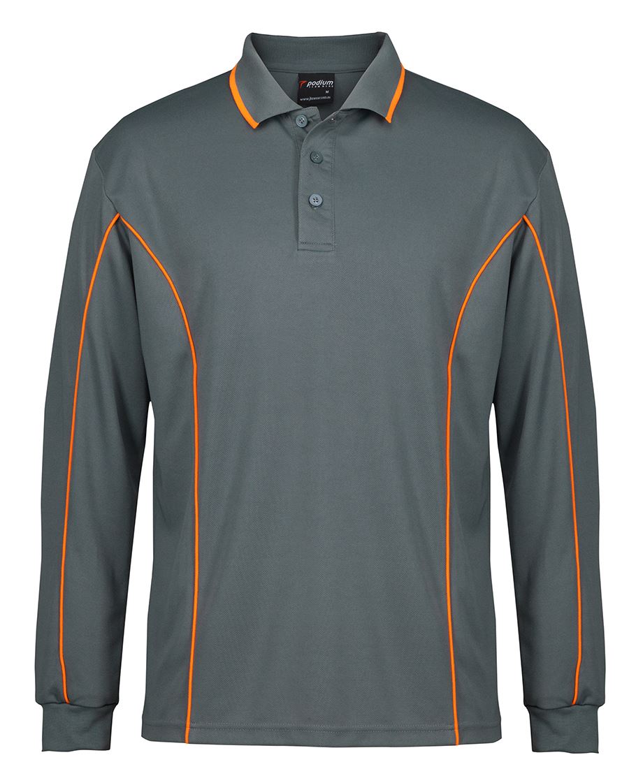 JB's Podium Piping Polo Long Sleeve (Additional Colours) (JBS7PIPL)