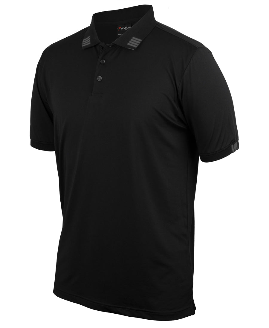 JB's Podium 4 Stripe Stretch Polo Short Sleeve (JBS7S4P)