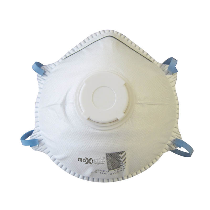 Maxisafe Conical P2 Respirator with Valve 10pk (MAXRES514)