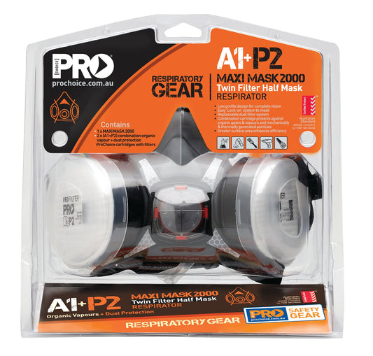 Pro Choice Assembled Half Mask With A1P2 Cartridges Treadie & Painters Kit